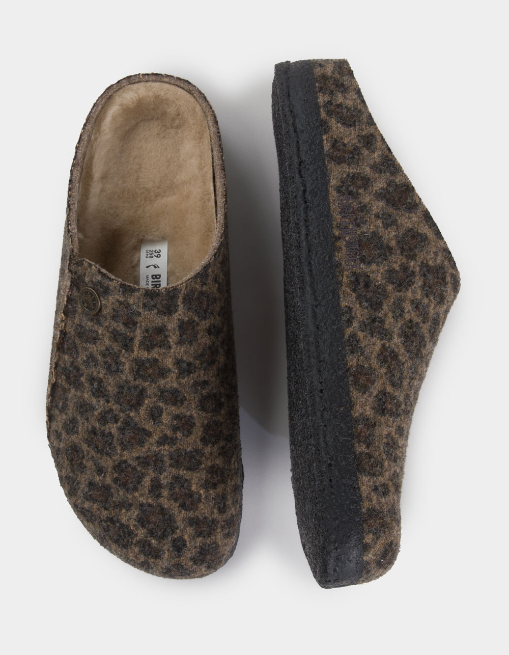 BIRKENSTOCK Zermatt Womens Slippers - LEOPARD