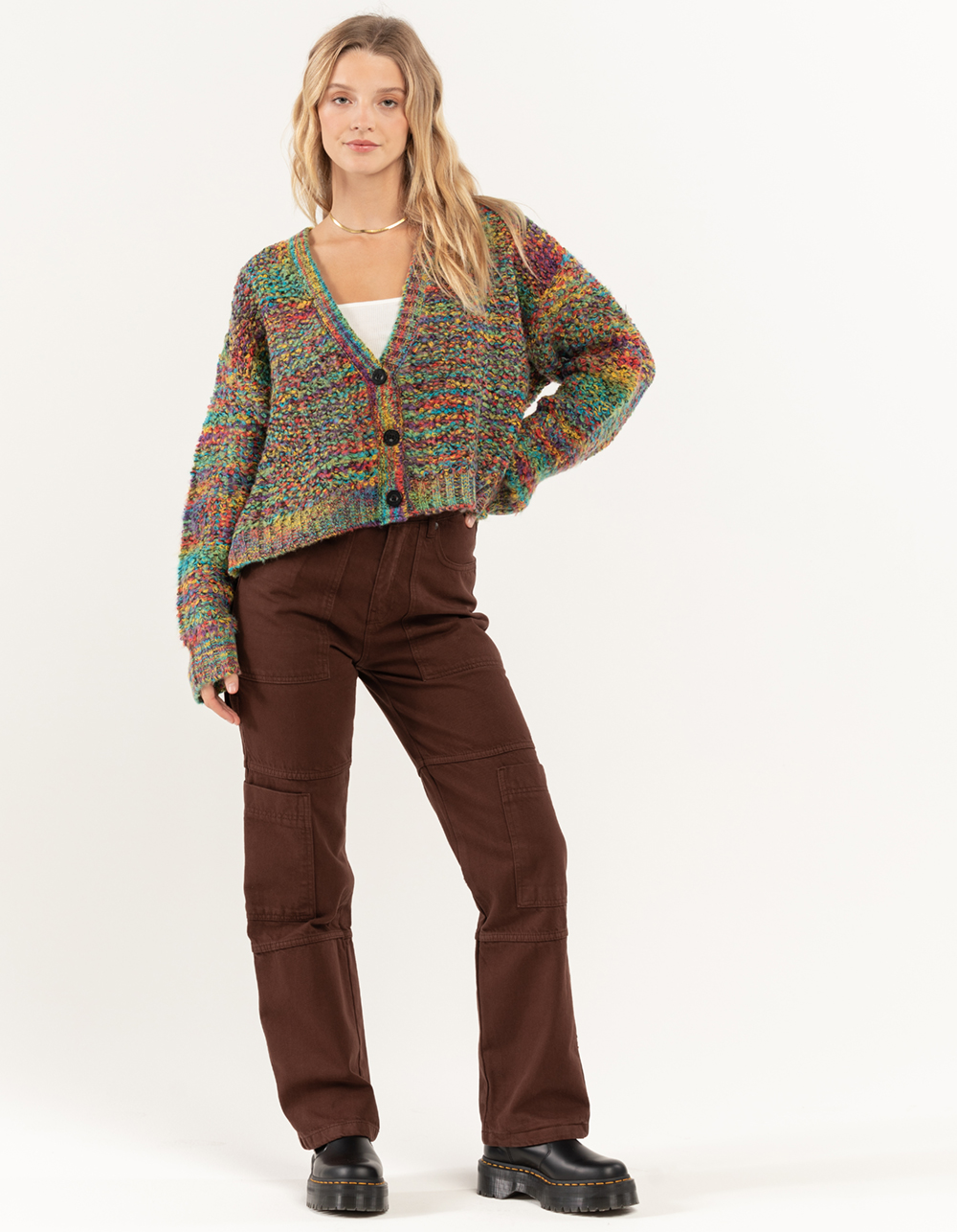 THE RAGGED PRIEST Combat Womens Jeans BROWN Tillys