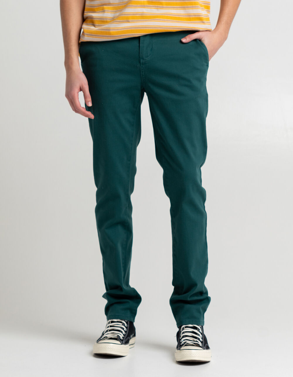 RSQ Mens Skinny Chino Pants PEACOCK Tillys