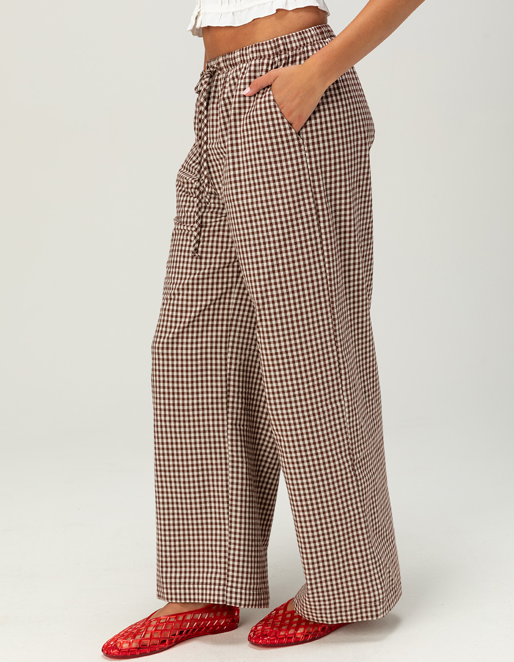 NECTAR CLOTHING Womens Pull On Pants - BROWN