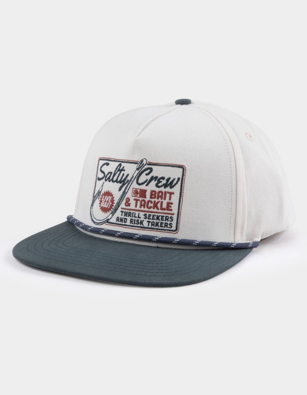 SALTY CREW Hooked Up Snapback Hat - Cream Combo