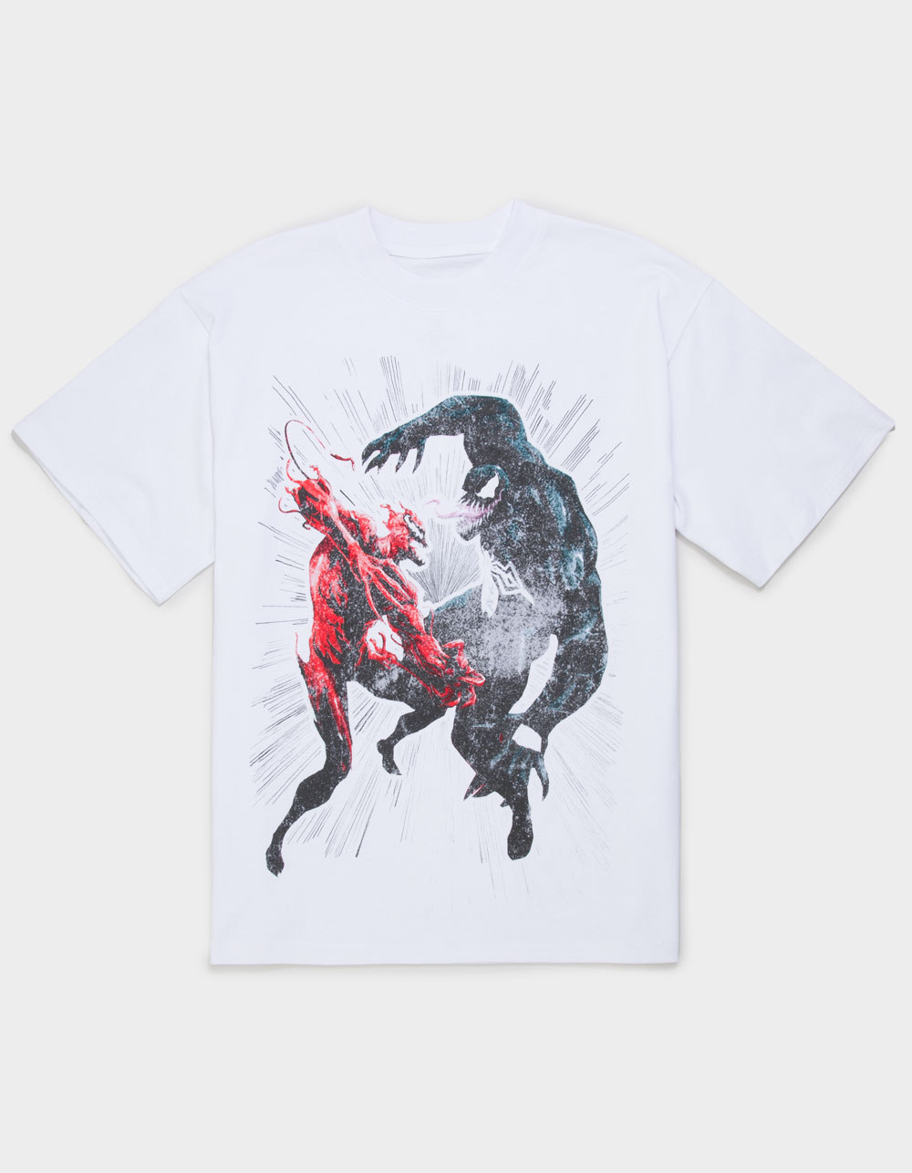 MARVEL Symbiote Mens Boxy Tee - WHITE