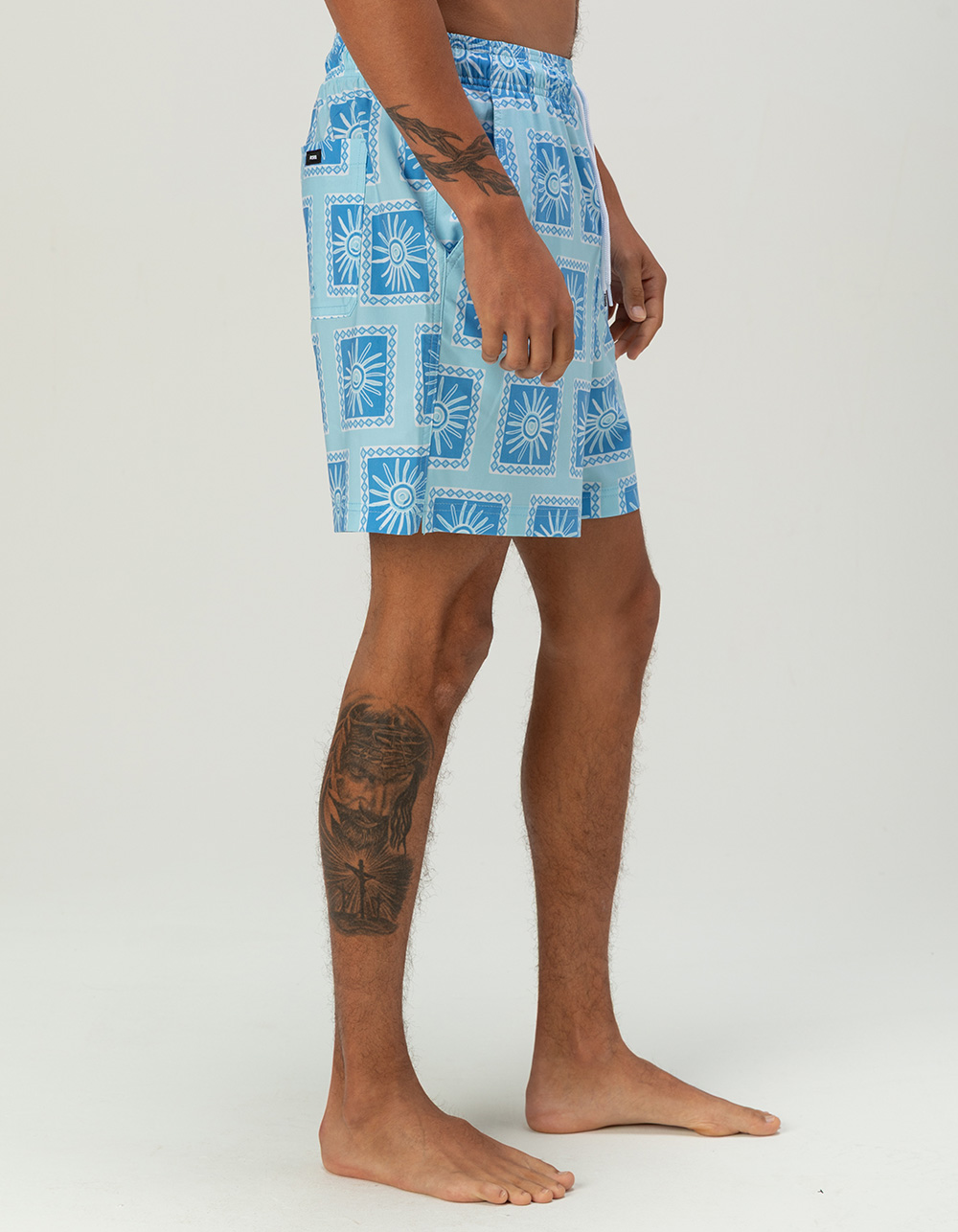 RSQ Mens 6.5" Swim Trunks - BLUE COMBO