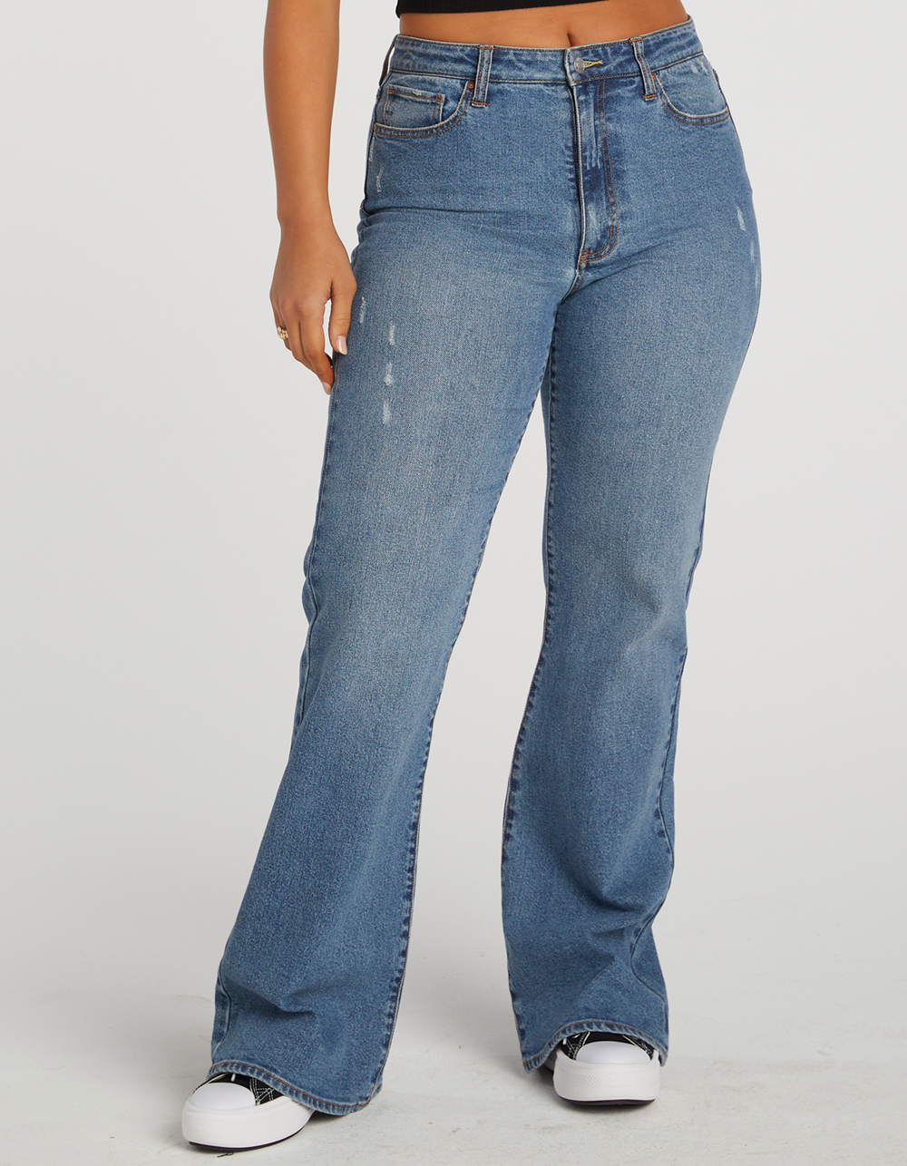 RSQ Womens High Rise Flare Jeans - MEDIUM WASH | Tillys