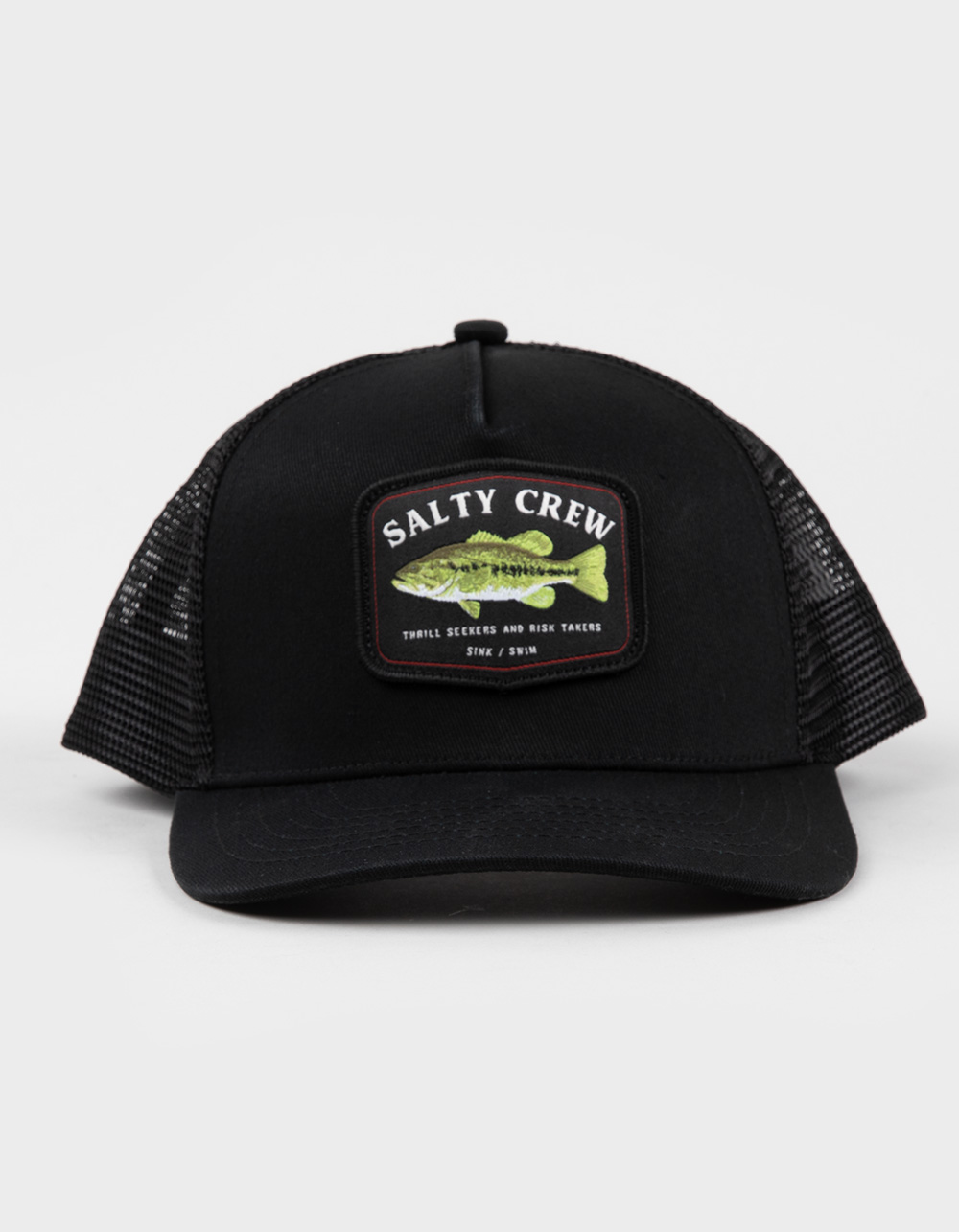 SALTY CREW Bigmouth Retro Boys 5 Panel Trucker Hat - BLACK