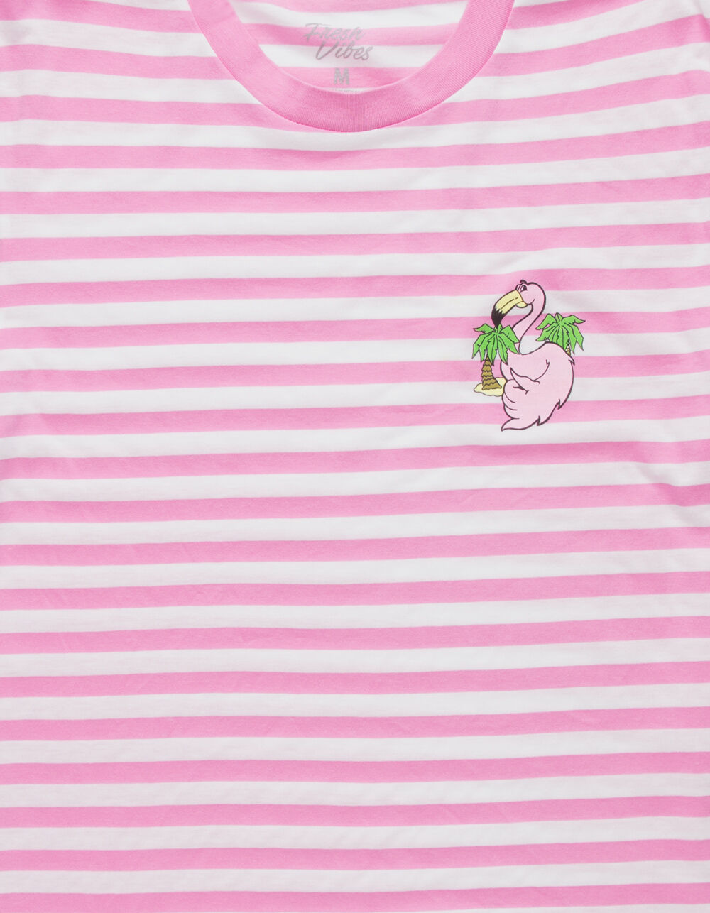 FRESH VIBES Flamingo Mens T-Shirt image number 1