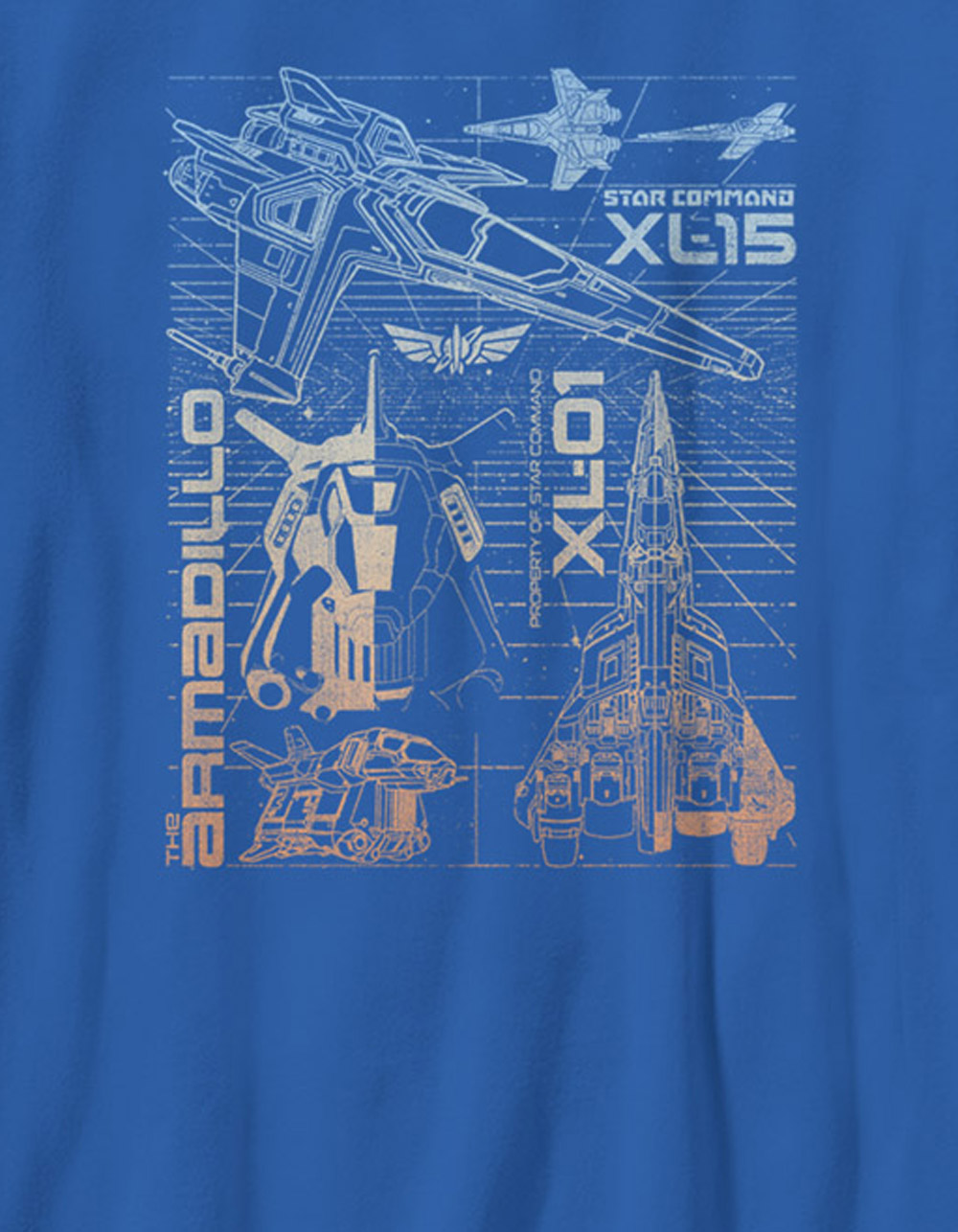 TOY STORY Ship Blueprint Unisex Kids Tee - ROYAL