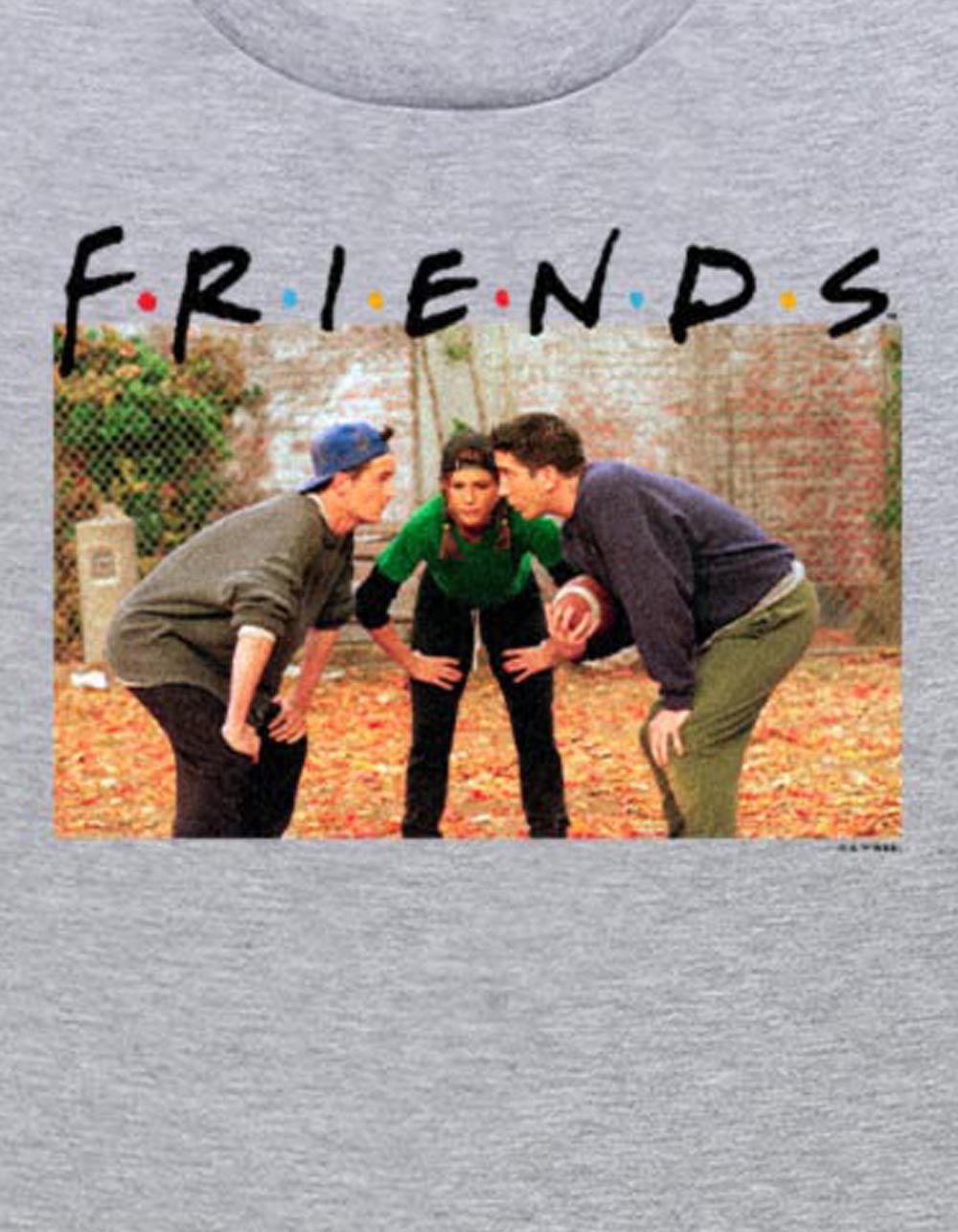 FRIENDS Football Unisex Tee - HEATHER GRAY