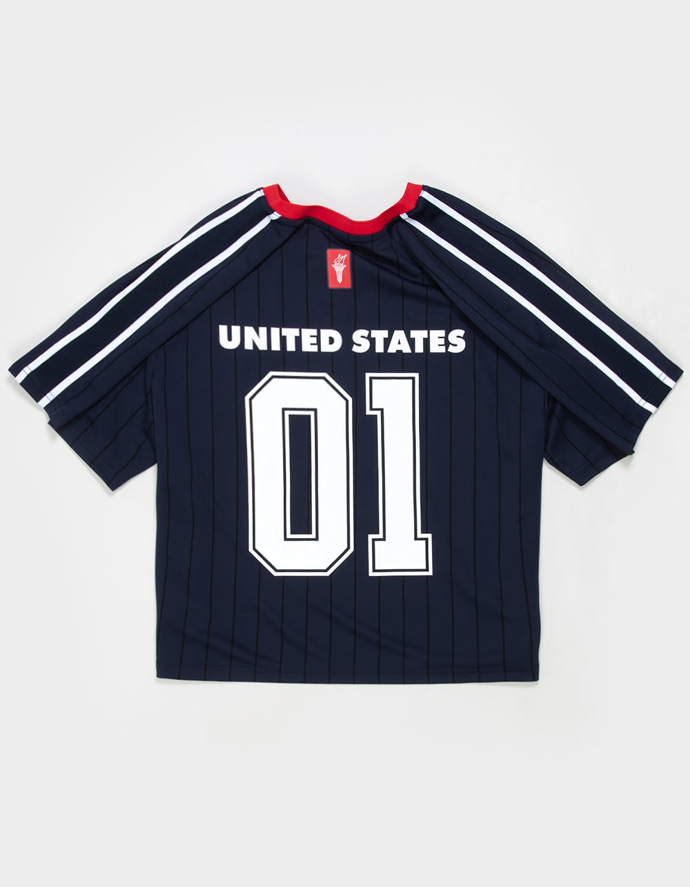 RSQ Mens USA Baggy Crop Soccer Jersey - NAVY