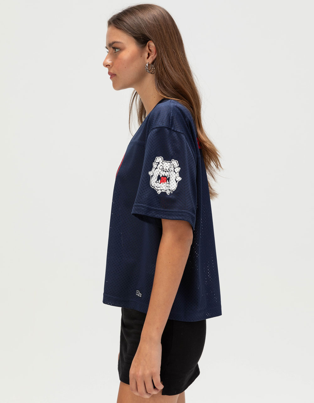 HYPE AND VICE Fresno State University Womens Jersey - NAVY
