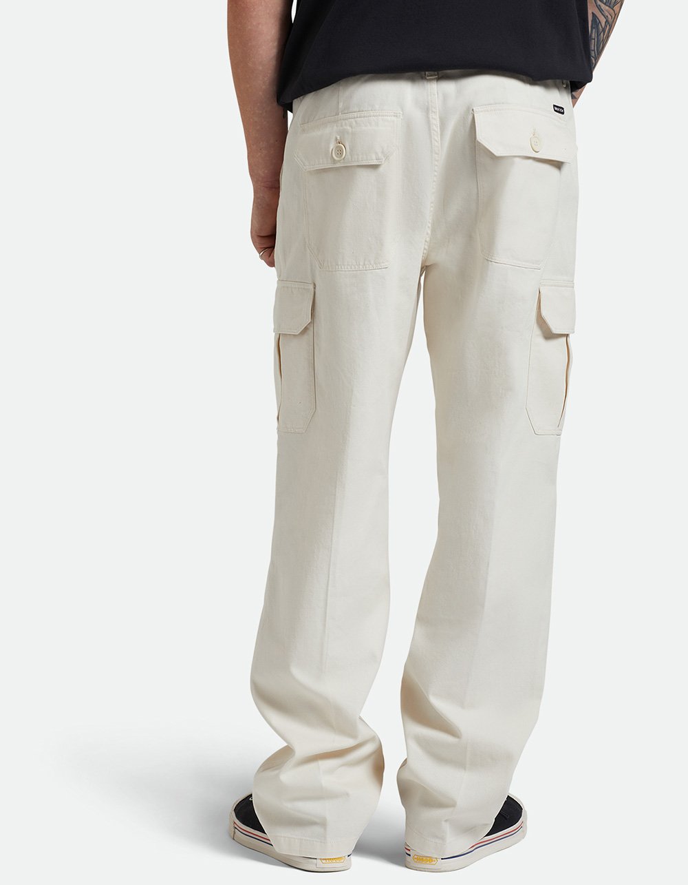 BRIXTON Vintage Brushed Mens Cargo Pants - NATURAL