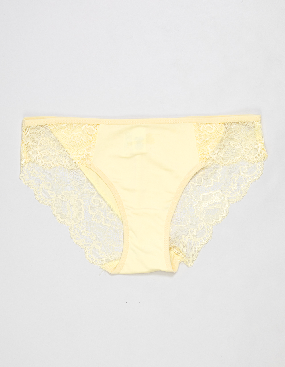 FULL TILT Micro Lace Bikini Panties - PALE YELLOW