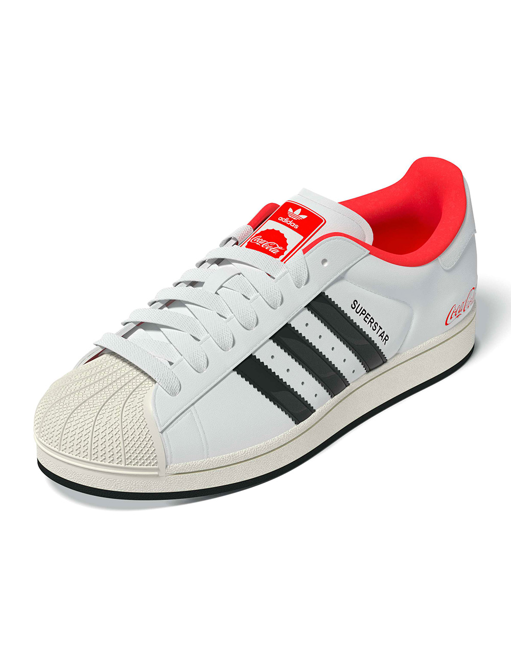 ADIDAS x Coca-Cola Superstar II Shoes - WHITE COMBO