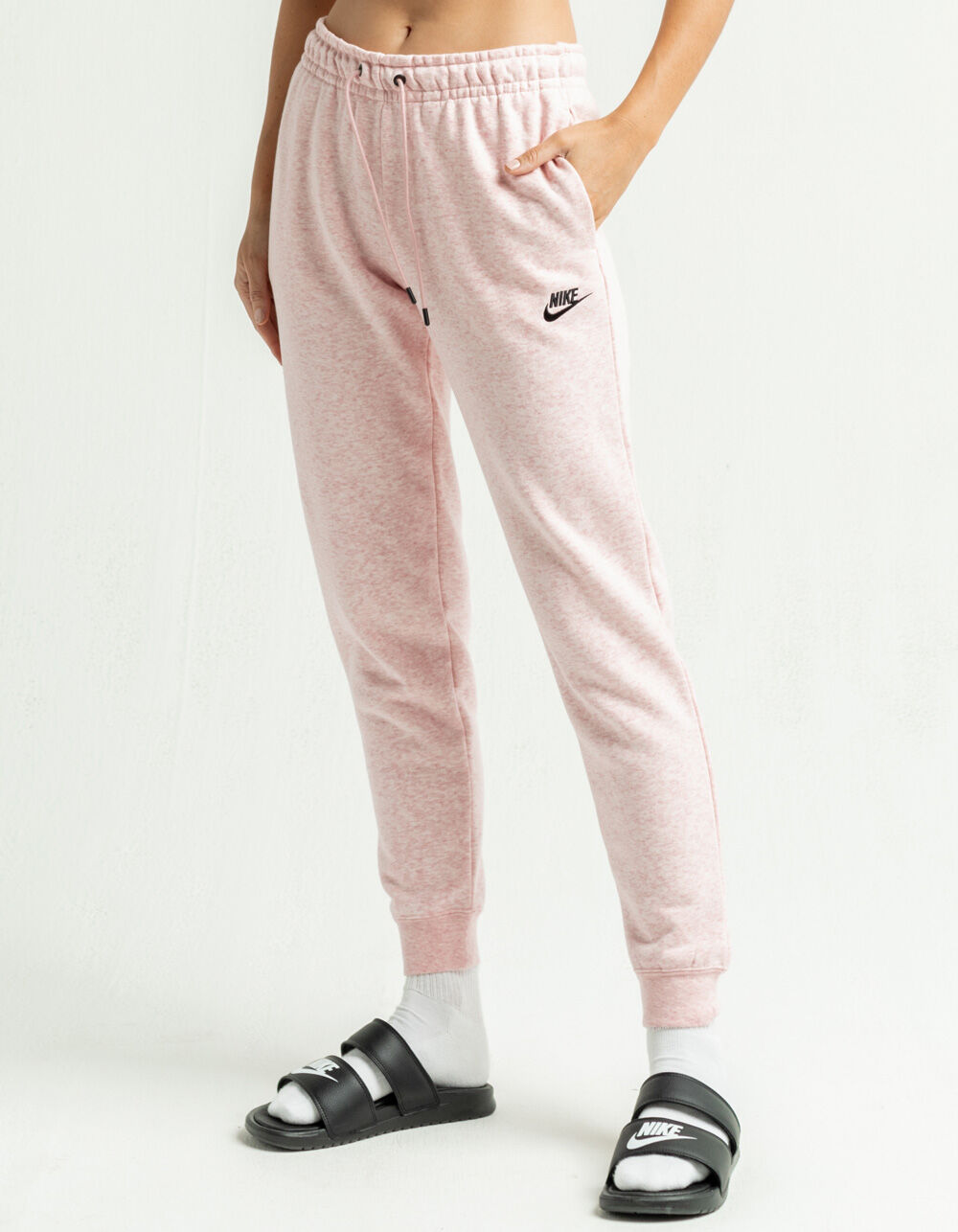 NIKE Sportswear Essential Womens Slim Jogger Sweatpants - PINK | Tillys