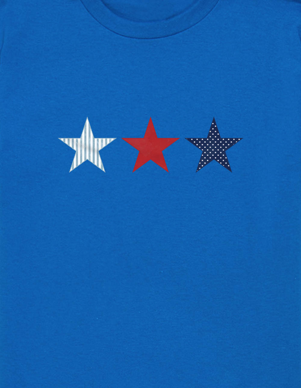 STAR Patriotic Trio Unisex Kids Tee - ELECTRIC BLUE