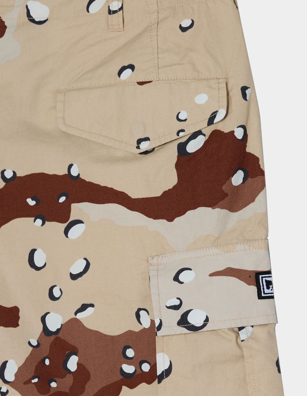 OBEY Mens Baggy Cargo Pants - BROWN COMBO