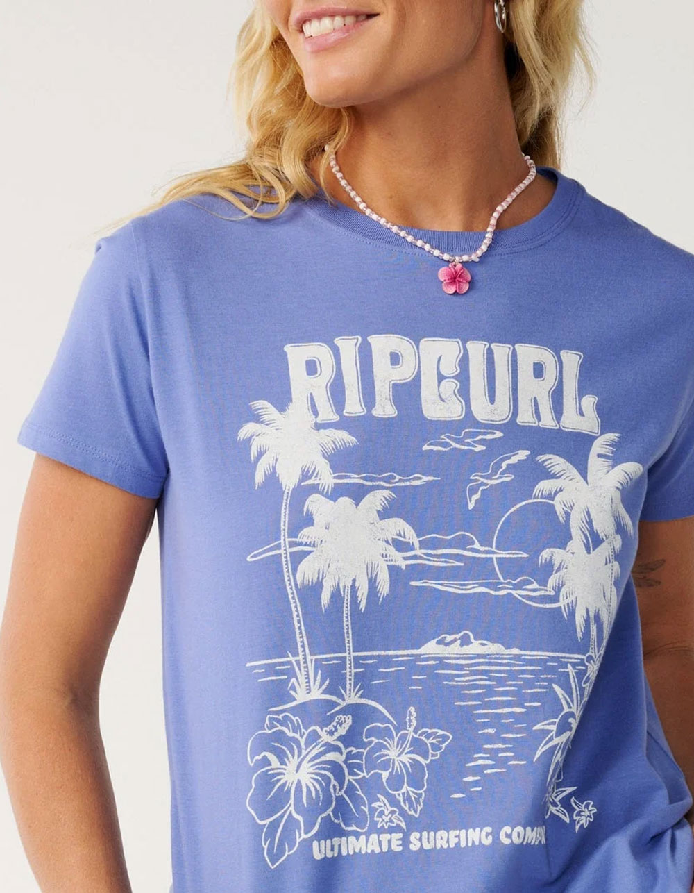 RIP CURL Bossa Nova Womens Tee - BLUE