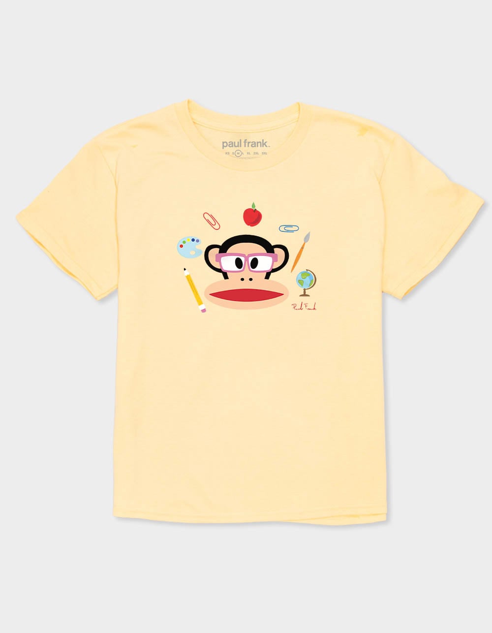 PAUL FRANK Studious Julius Girls Tee - LT YELLOW