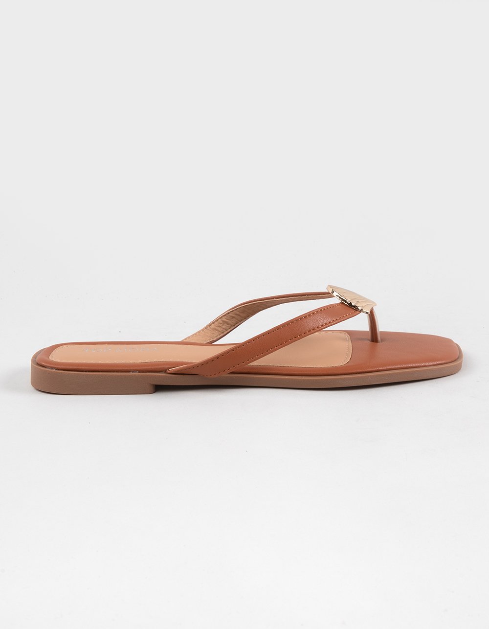 TOP MODA Doha Shell Womens Sandals - TAN
