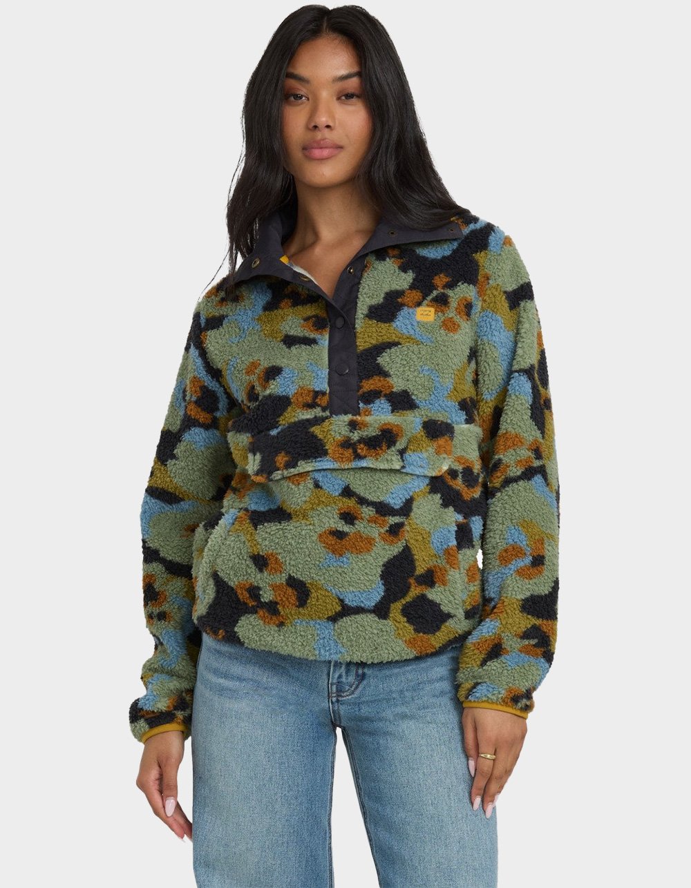 BILLABONG Switchback Womens Mock Neck Sweatshirt - MULTI