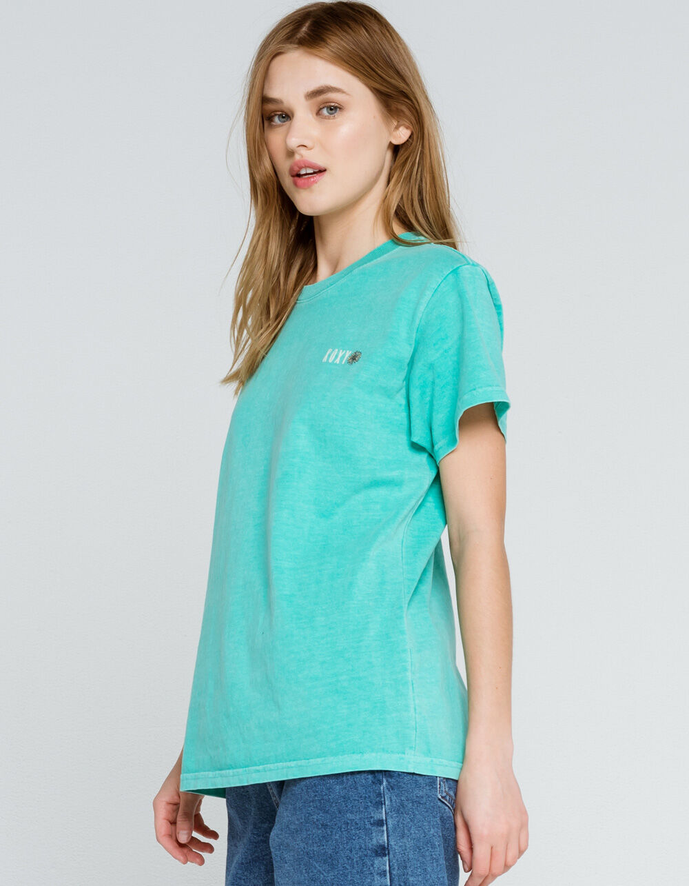 ROXY To The Mountain Womens Oversized Tee - TURQUOISE | Tillys