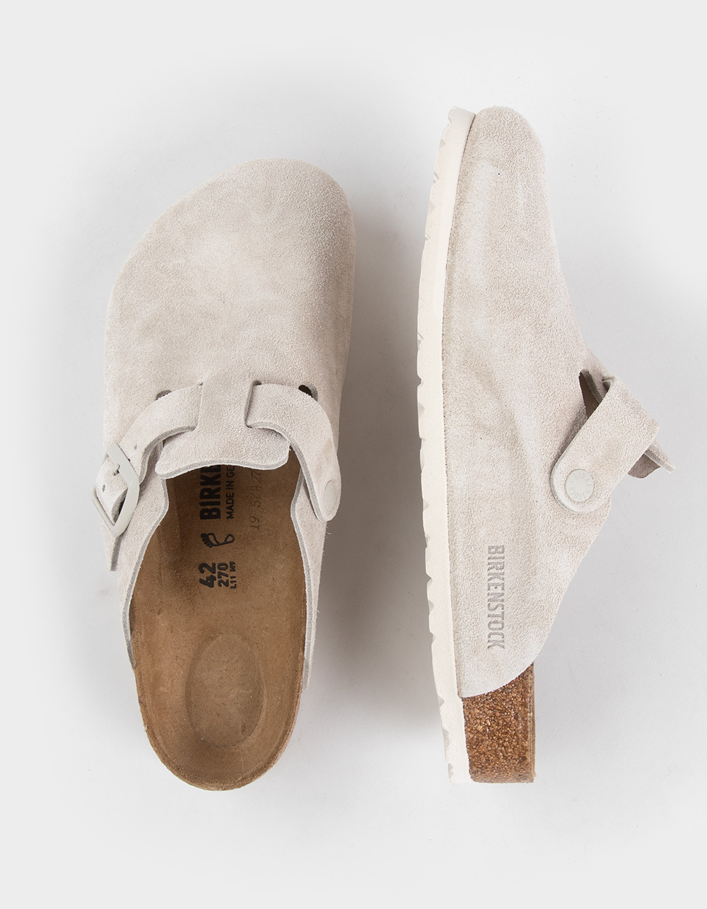 BIRKENSTOCK Boston Mens Clogs - LIGHT GRAY