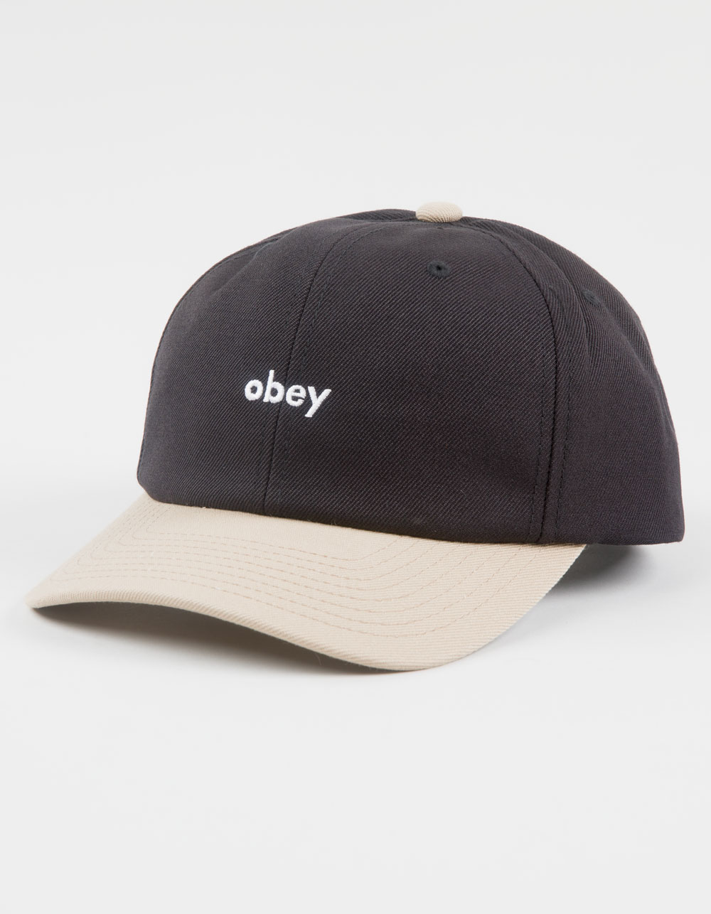 Obey Sunshine 6 Panel Khaki Snapback Hat