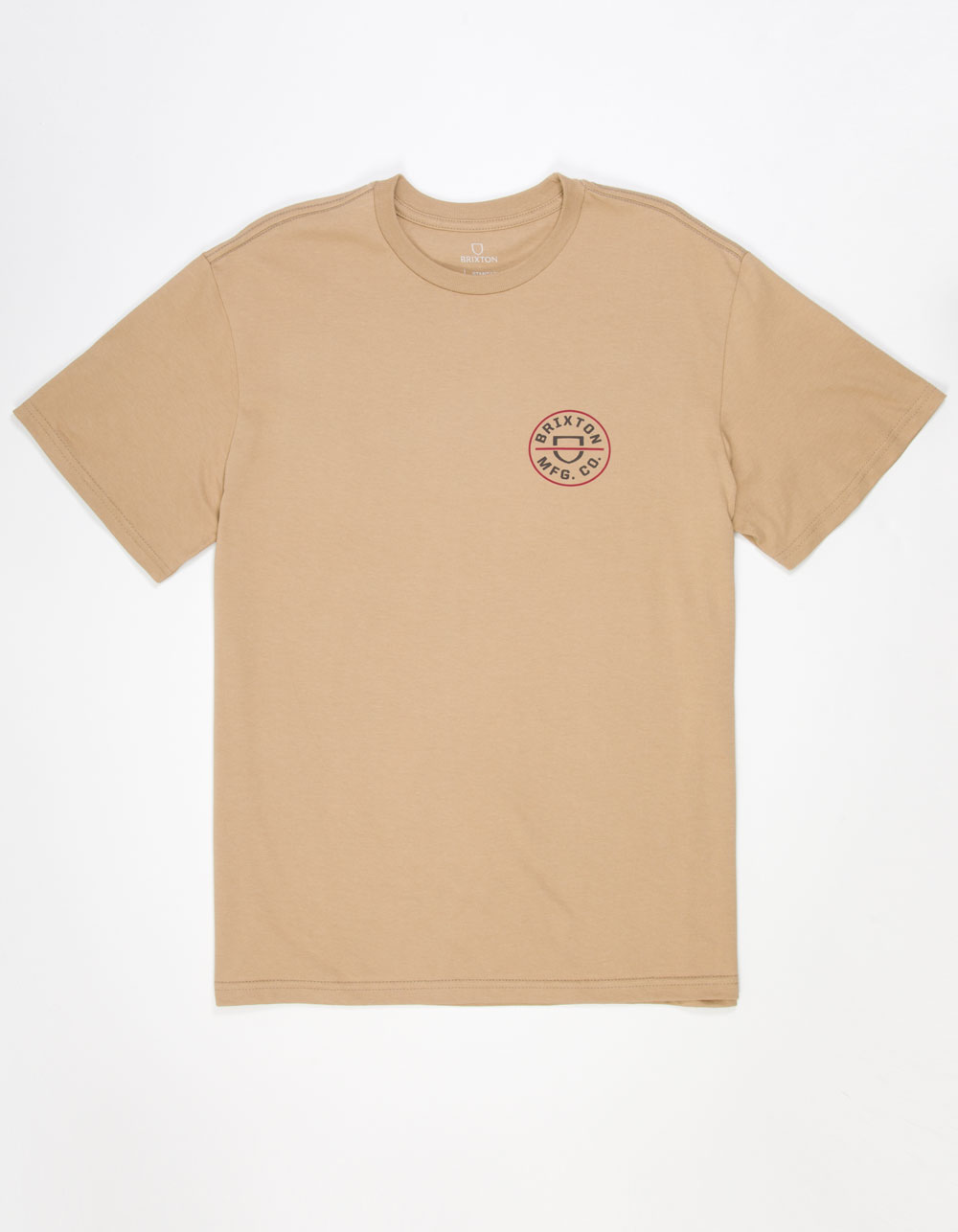 BRIXTON Crest II Mens Tee - TAN