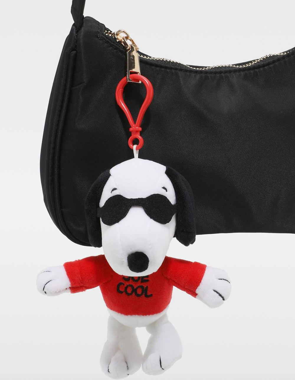 PEANUTS Snoopy Joe Cool Plush Keychain - RED