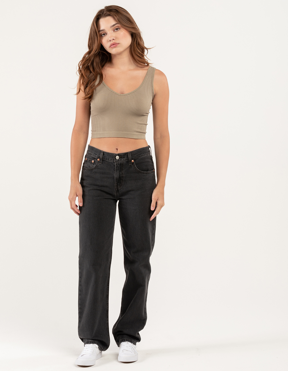 LEVI'S Low Pro Womens Jeans - WASHED BLACK | Tillys