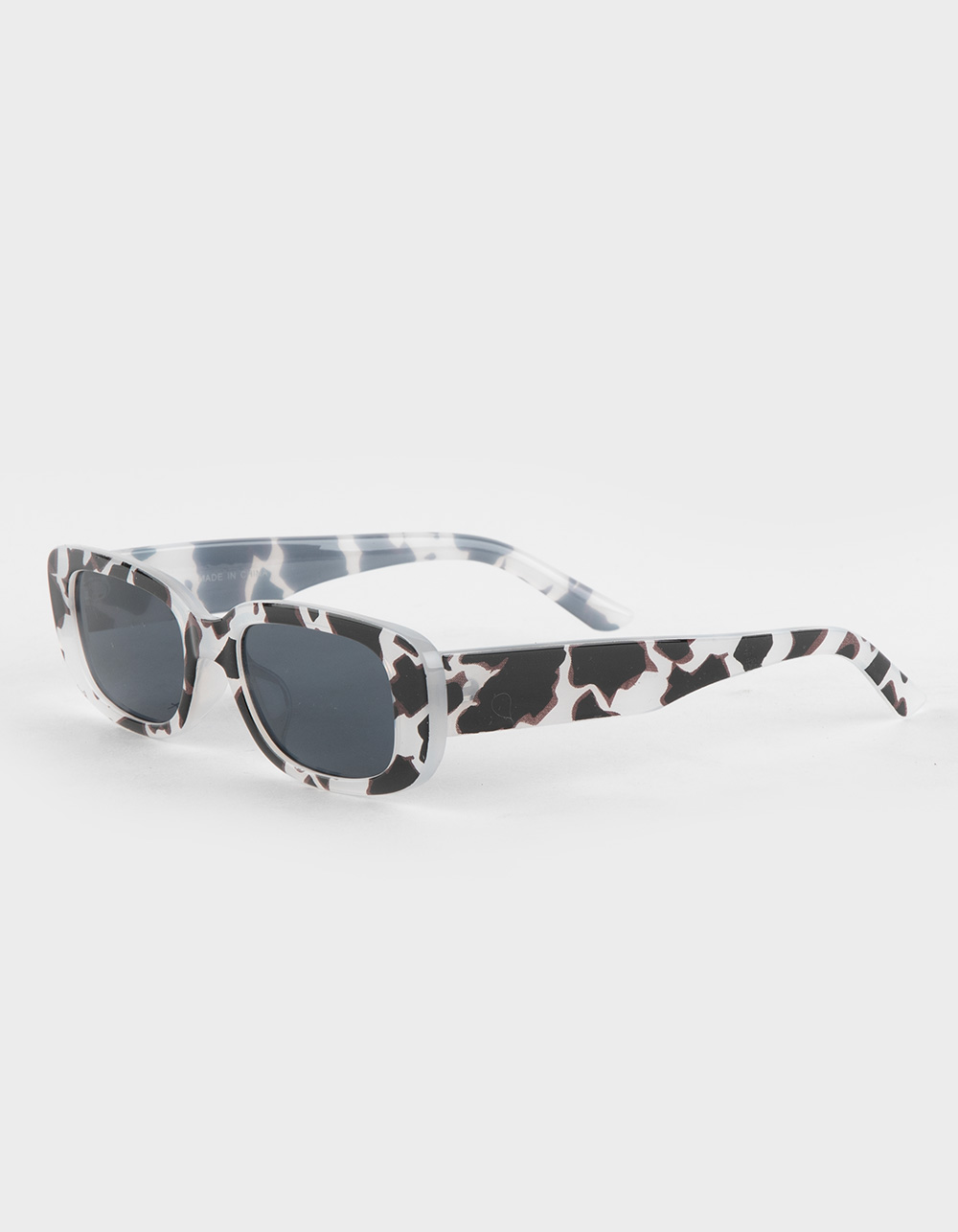RSQ Cow Print Rectangle Sunglasses