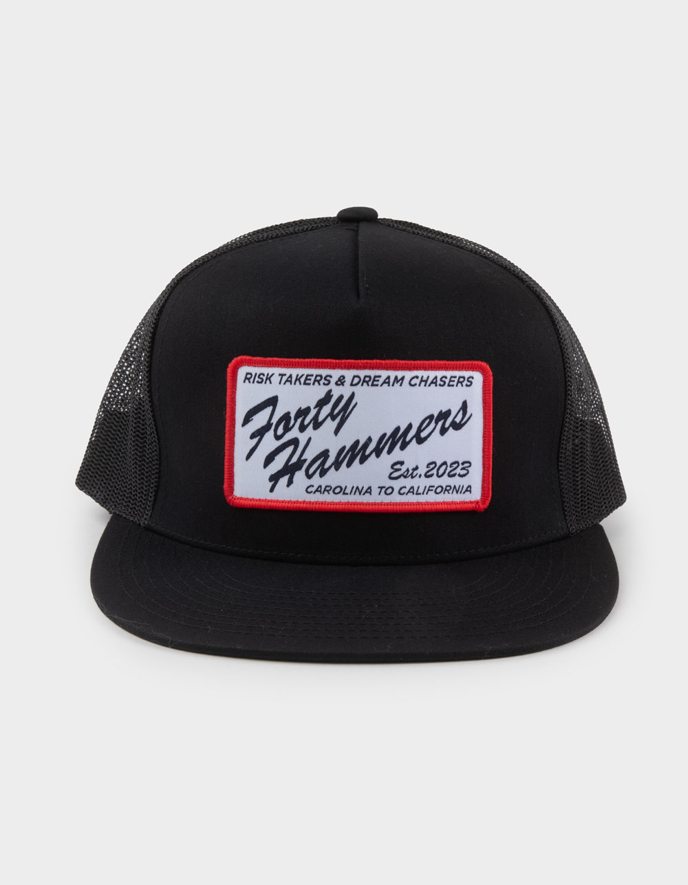 FORTY HAMMERS Lockhart Trucker Hat - BLACK COMBO