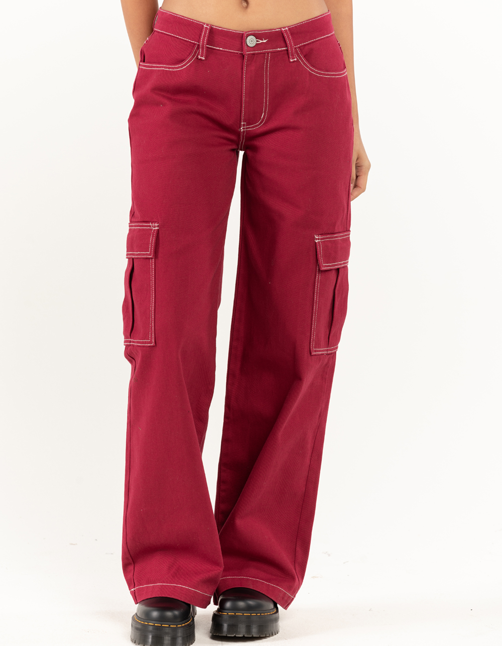 Buy Men Casual Cotton Cargo Pants  Red Online  699 from ShopClues