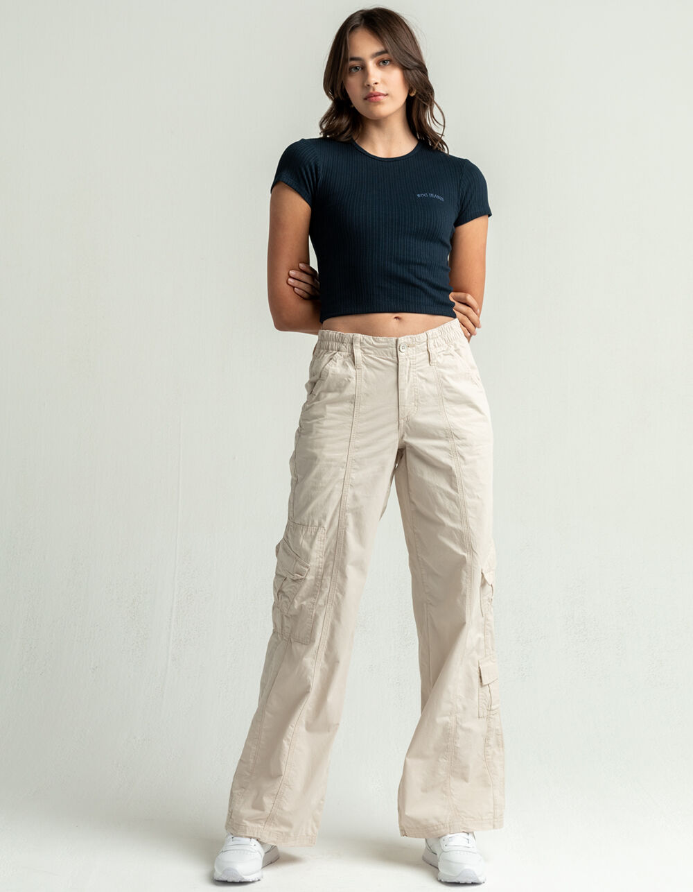 BDG Urban Outfitters 90s Womens Low Rise Cargo Jeans - STONE WASH | Tillys