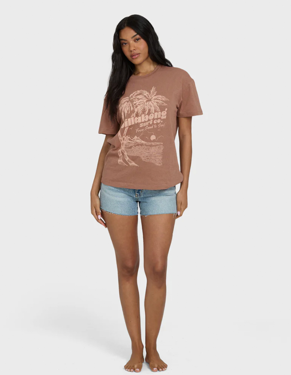 BILLABONG Sand To Surf Womens Tee  - BROWN