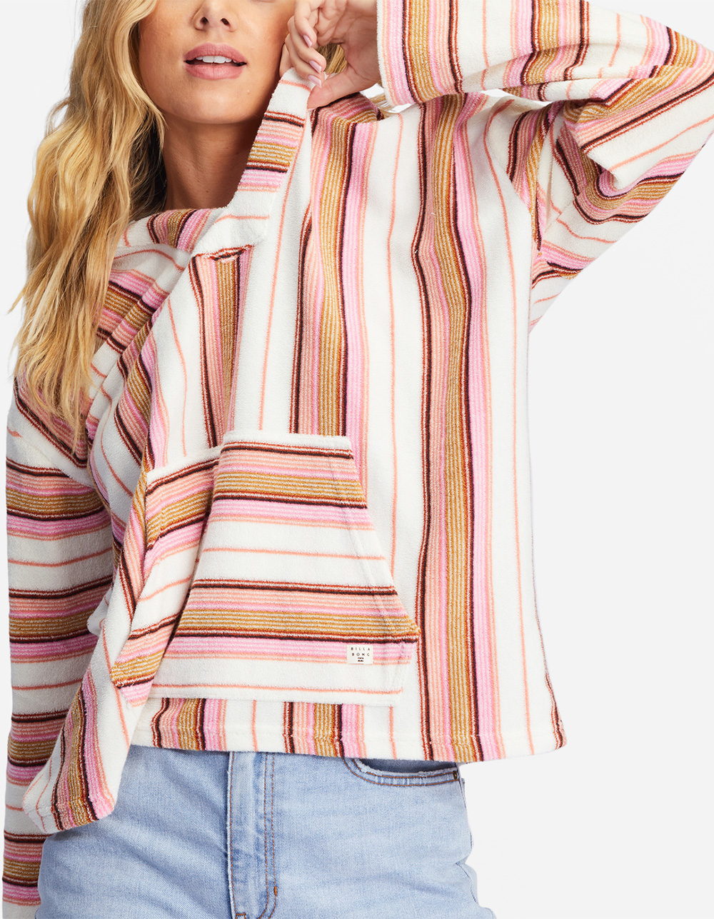 BILLABONG Baja Beach Womens Hoodie WHITE COMBO Tillys