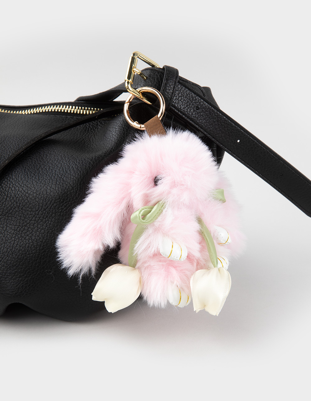 FULL TILT Plush Bunny Bag Charm - PINK