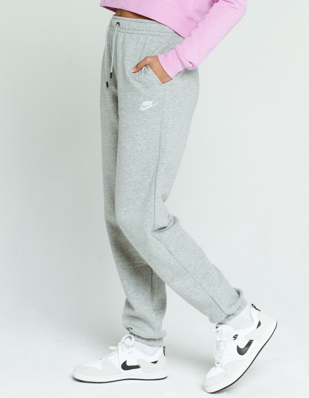 NIKE Sportswear Essential Womens Jogger Sweatpants - HEATHER GRAY | Tillys