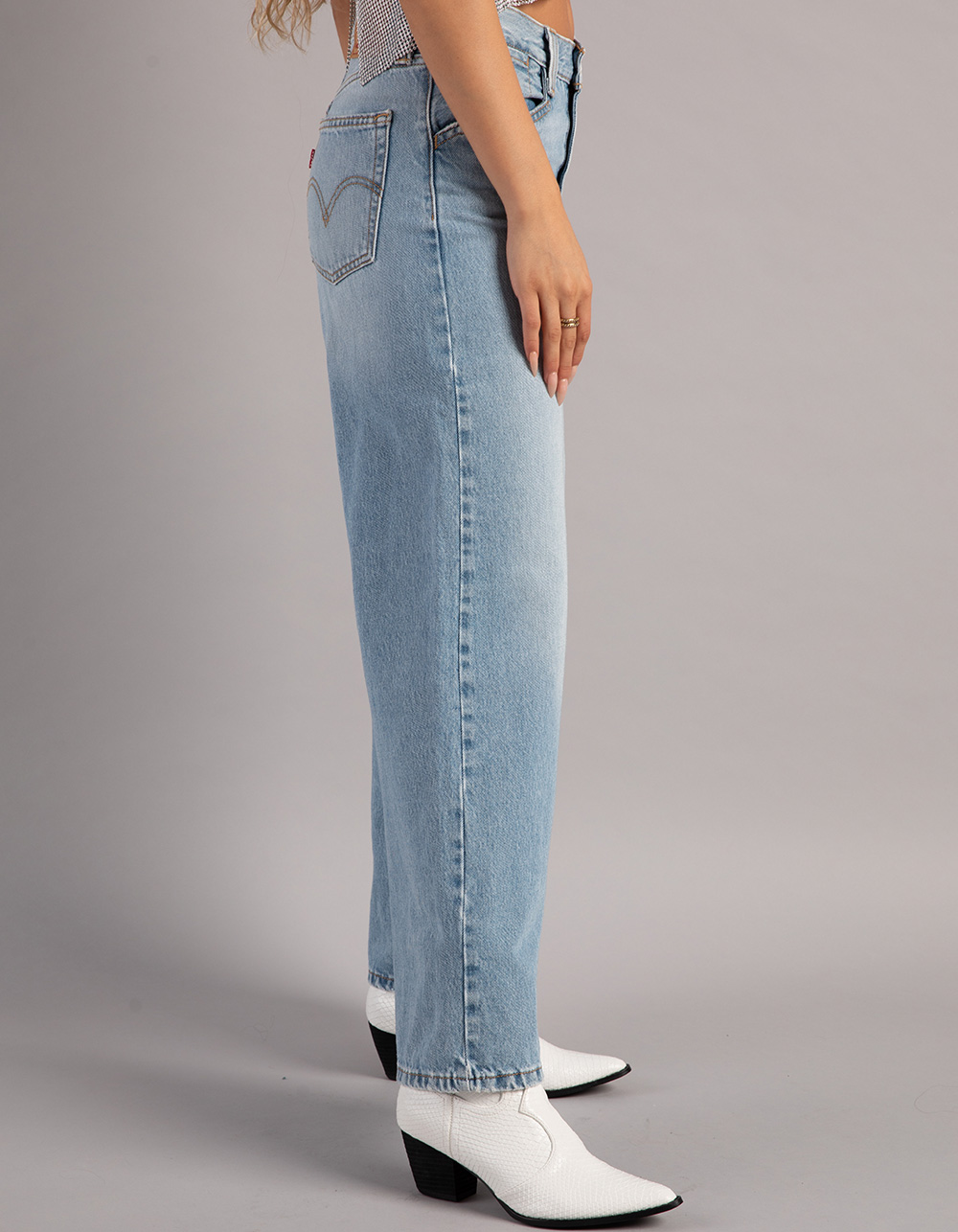 LEVI'S 94 Baggy Wide Leg Womens Jeans - Light Touch - LT BLAST