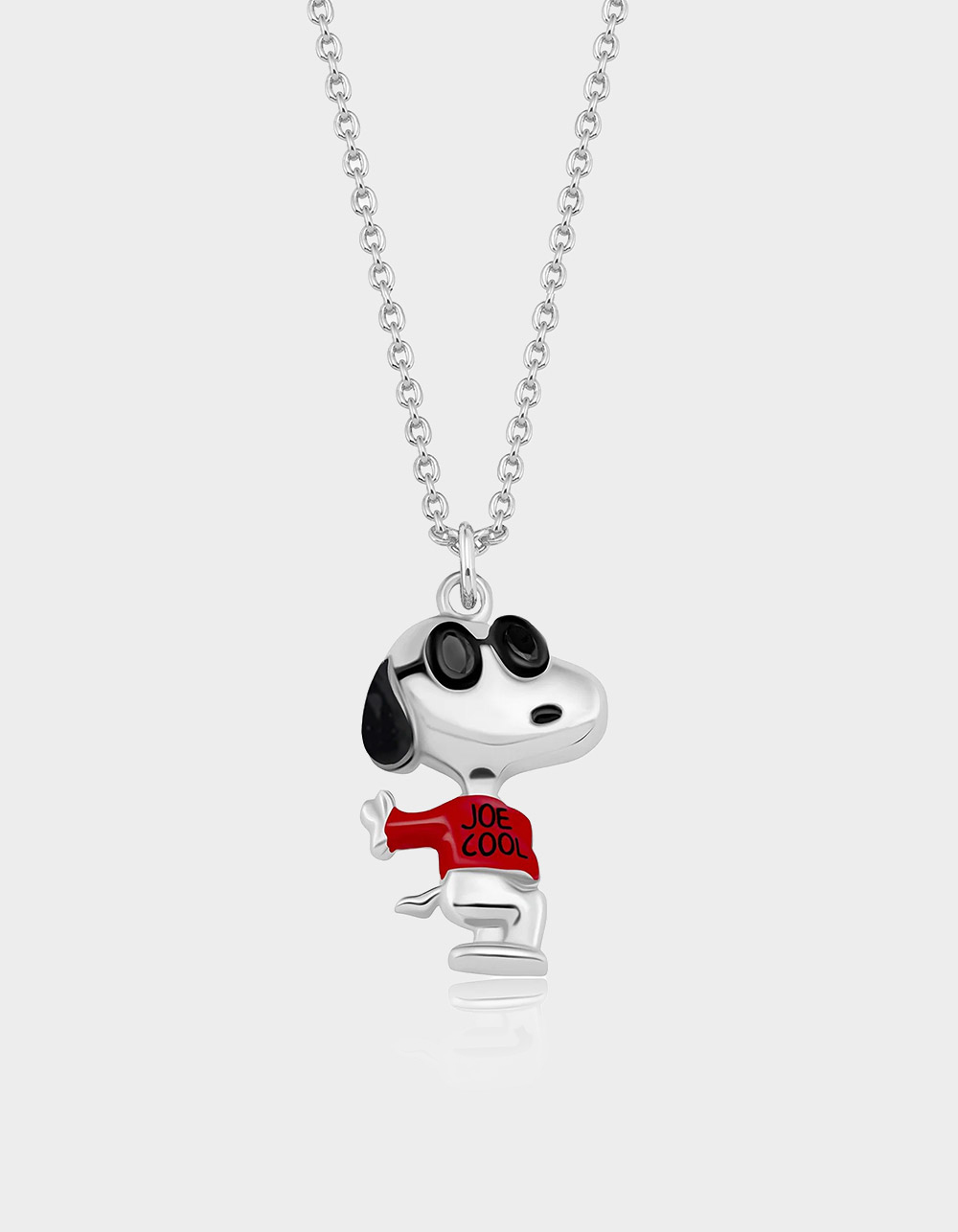 CRISLU Peanuts Joe Cool Necklace - PLATINUM