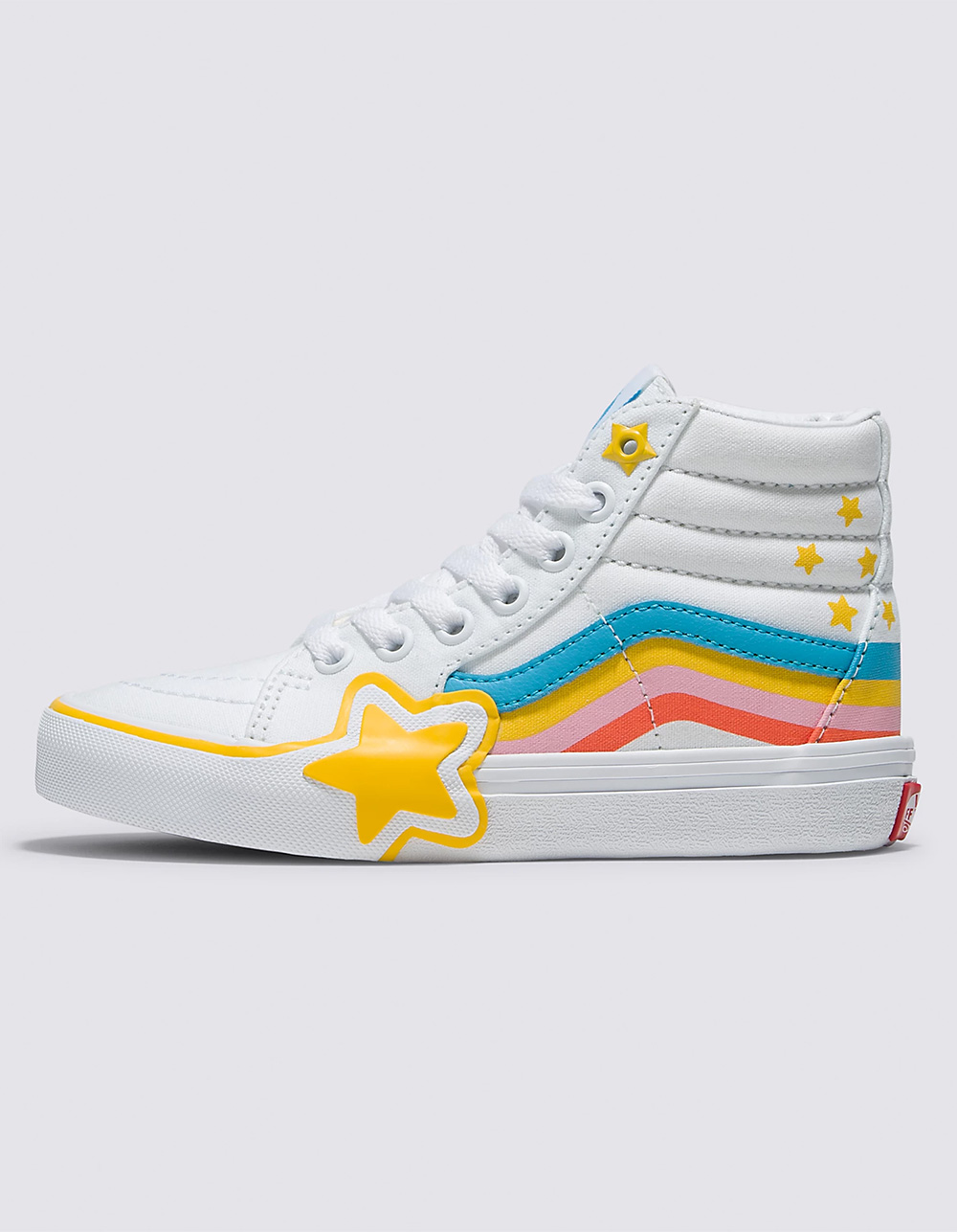 VANS Sk8-Hi Rainbow Star Girls Shoes - WHITE | Tillys
