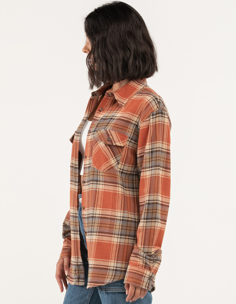 RSQ Womens Oversized Plaid Flannel