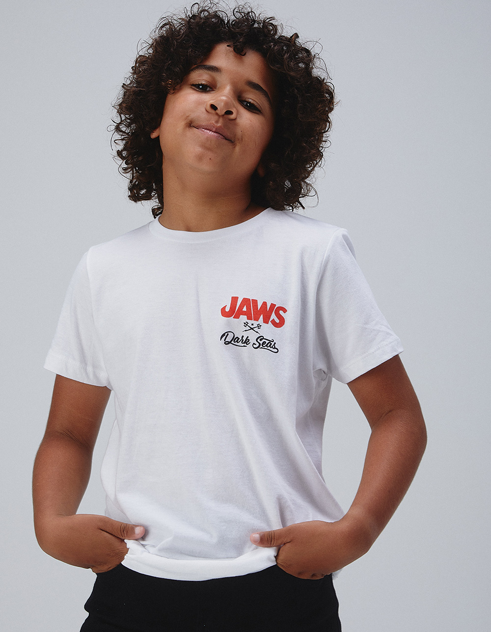 DARK SEAS x Jaws Out Of The Blue Boys Tee - WHITE