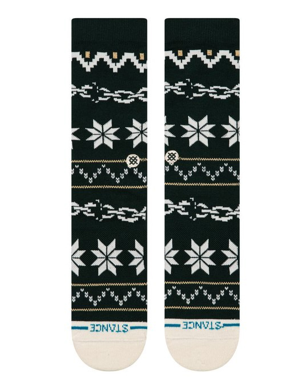 STANCE Break The Season Mens Crew Socks - DK GREEN