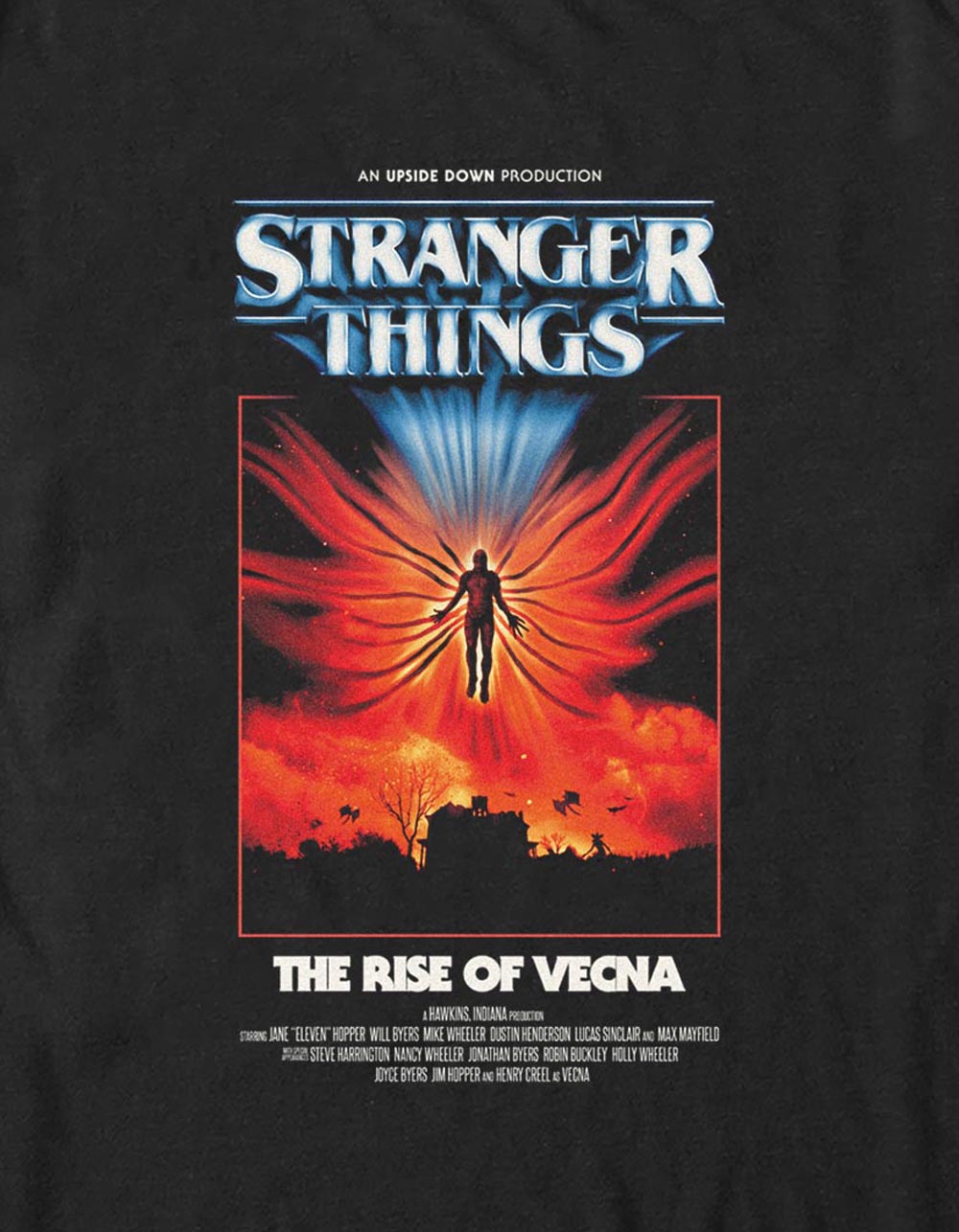 STRANGER THINGS The Rise Of Vecna Unisex Tee - BLACK