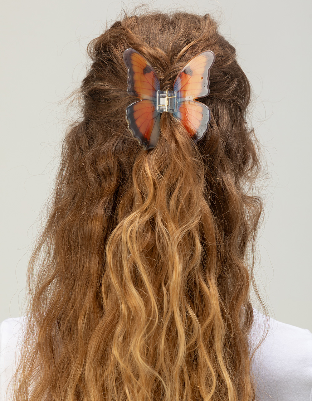 FULL TILT Butterfly Claw Clip - ORANGE