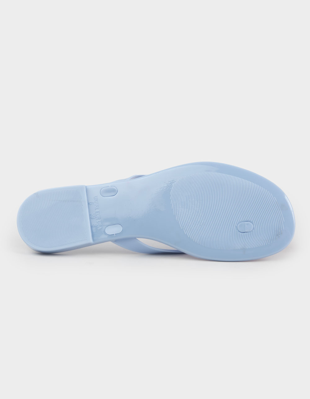 TOP MODA Hibiscus Womens Flip Flops - LIGHT BLUE