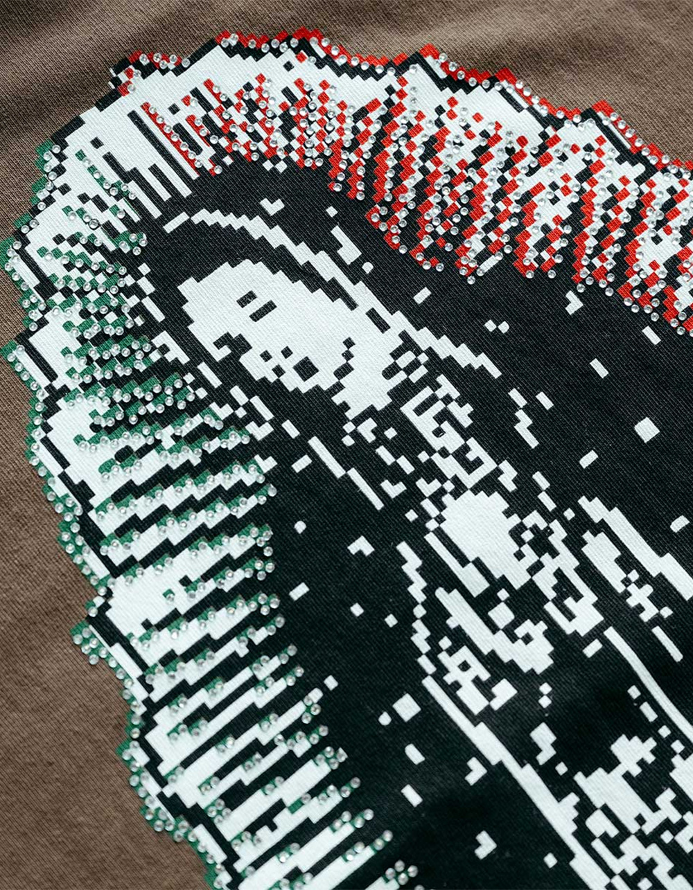 PRIMITIVE Glory Mens Boxy Rhinestone Tee - BROWN