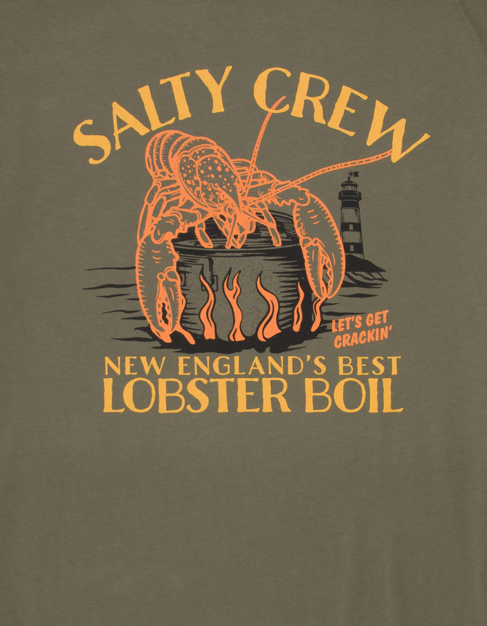 SALTY CREW Lobster Boil Mens Tee - OLIVE