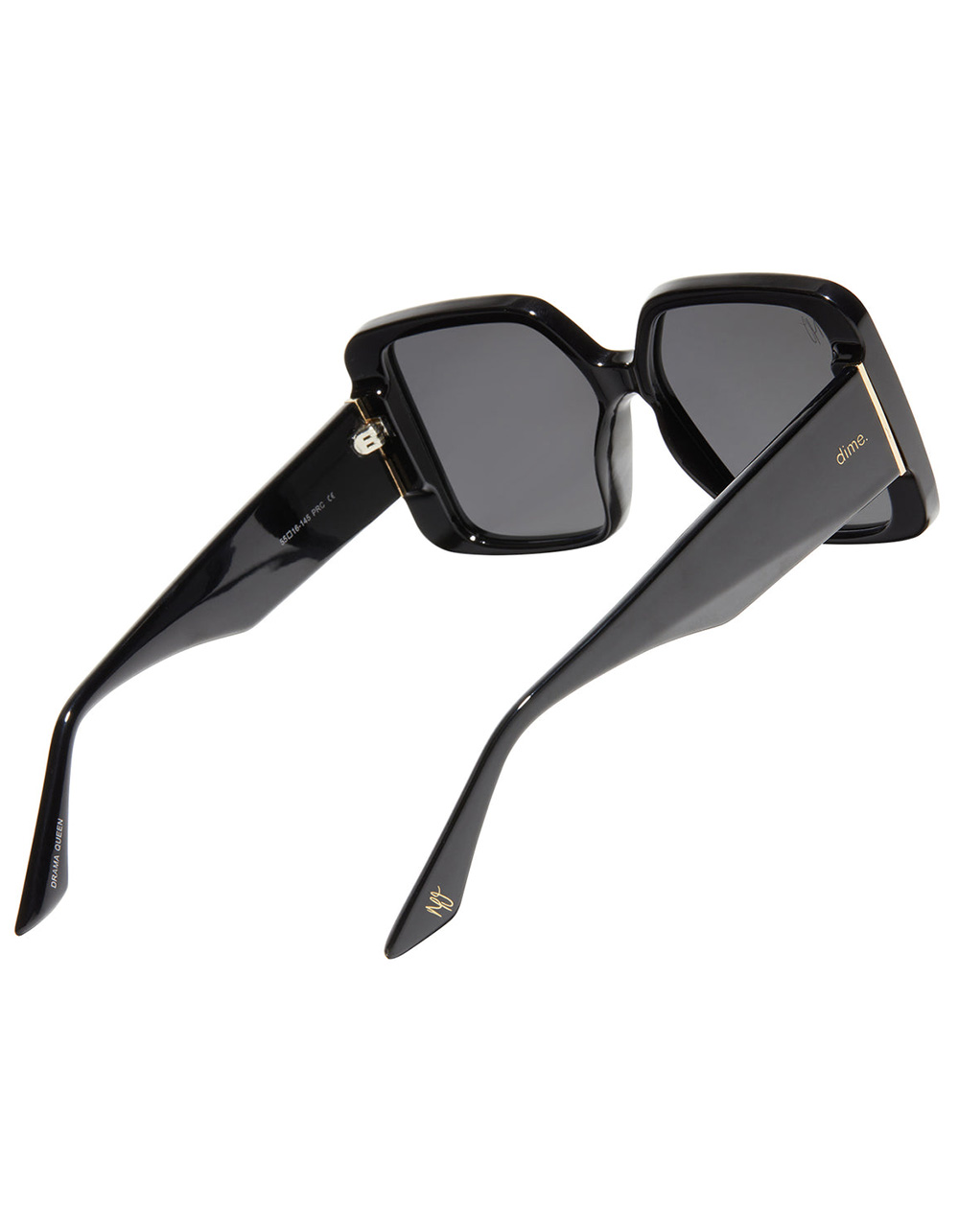 DIME x Mikayla Jane Drama Queen Polarized Sunglasses - BLACK | Tillys
